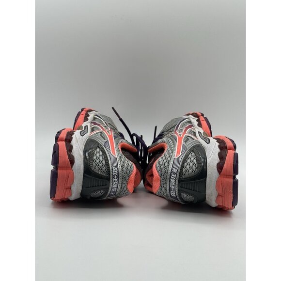 Asics GEL-Evate 2 Women Grey Silver Orange Purple Running Shoe T4A7N Size 6.5 - Picture 7 of 12